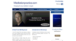 Desktop Screenshot of meditationpractice.com